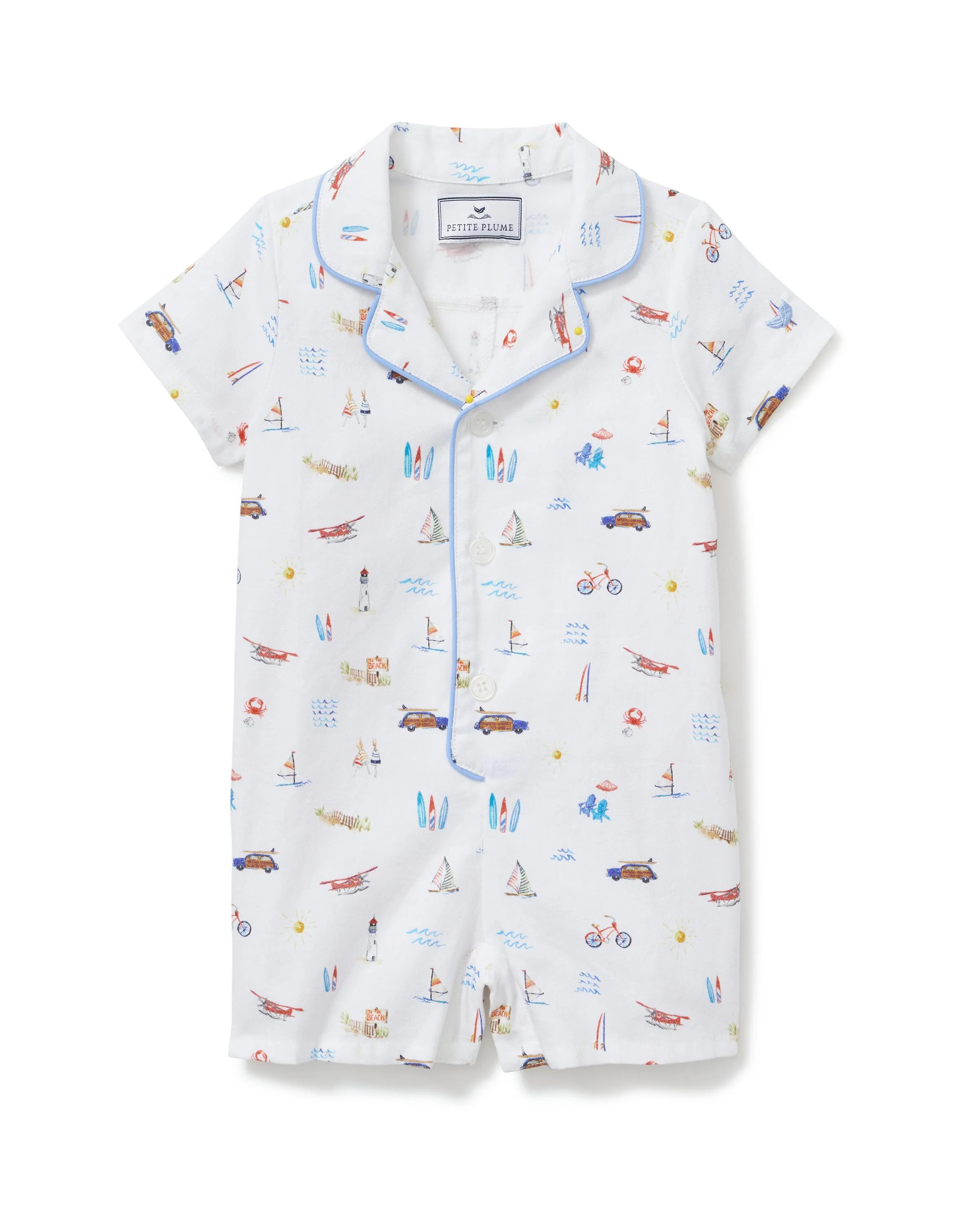 Baby's Twill Summer Romper in Summer Nostalgia | Maisonette