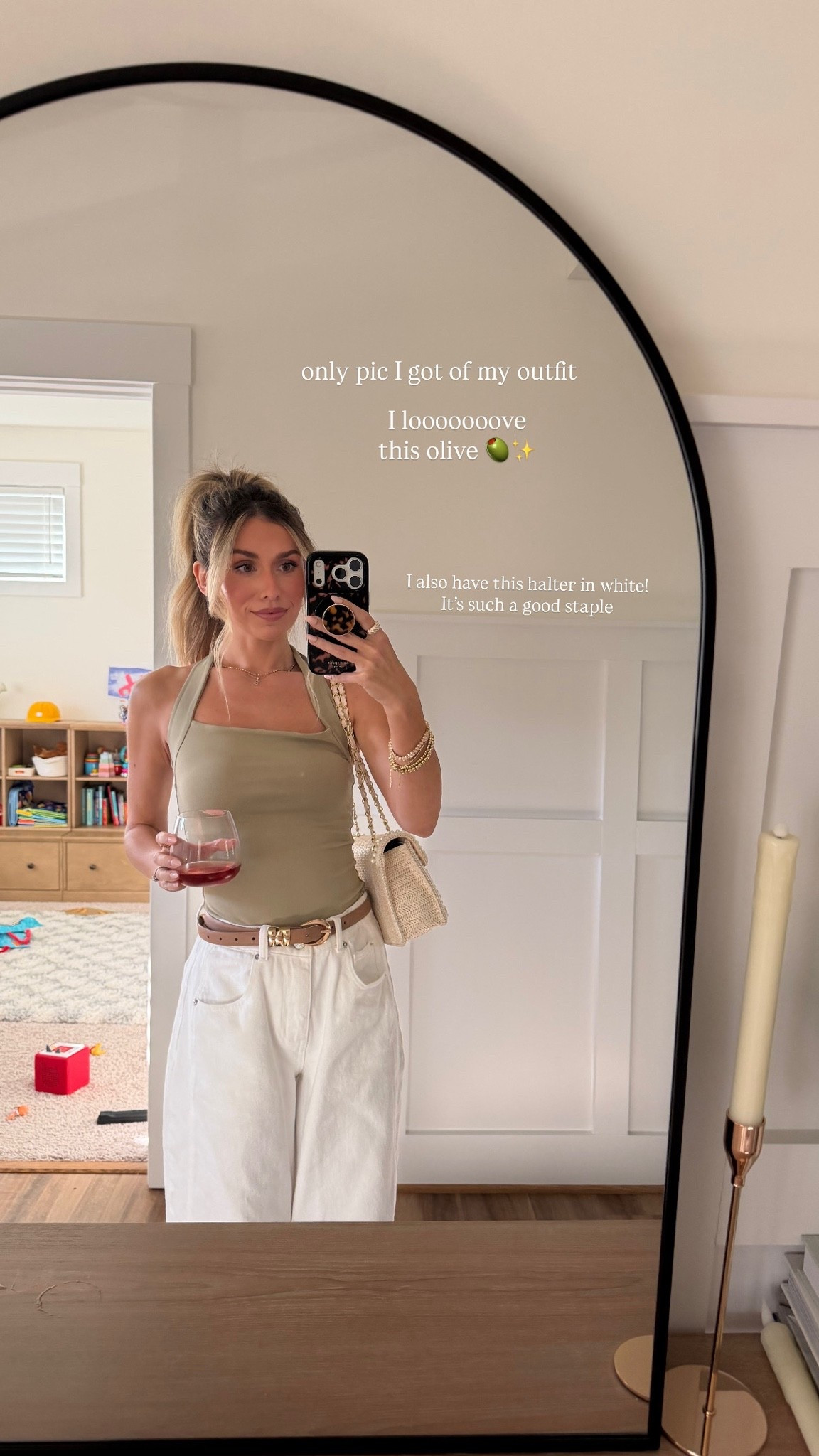 Date night ootd — size xs in the contour halter top!

#LTKPetite #LTKgrwm #LTKootd