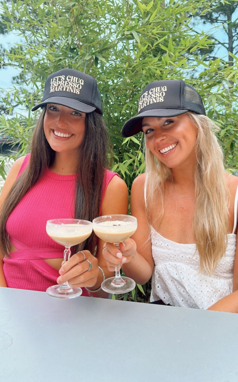 Let's Chug Espresso Martinis Trucker Hat - Etsy | Etsy (US)