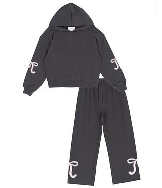 Tween Diva Big Girls Long-Sleeve Bow-Graphic Hoodie & Matching Jogger Pant Set | Dillard's | Dillard's