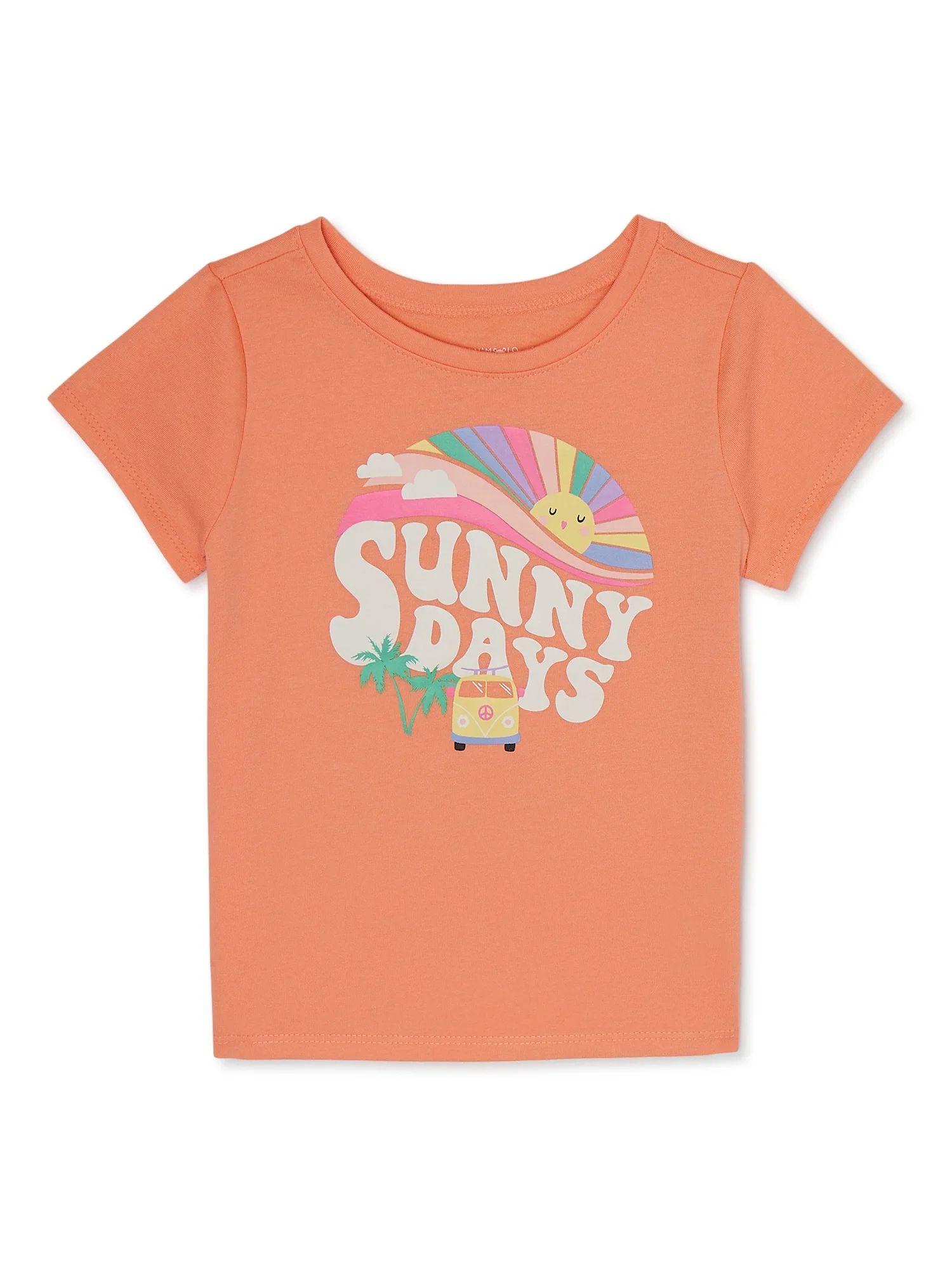 Garanimals Toddler Girl Short Sleeve Graphic T-Shirt, Sizes 18M-5T | Walmart (US)