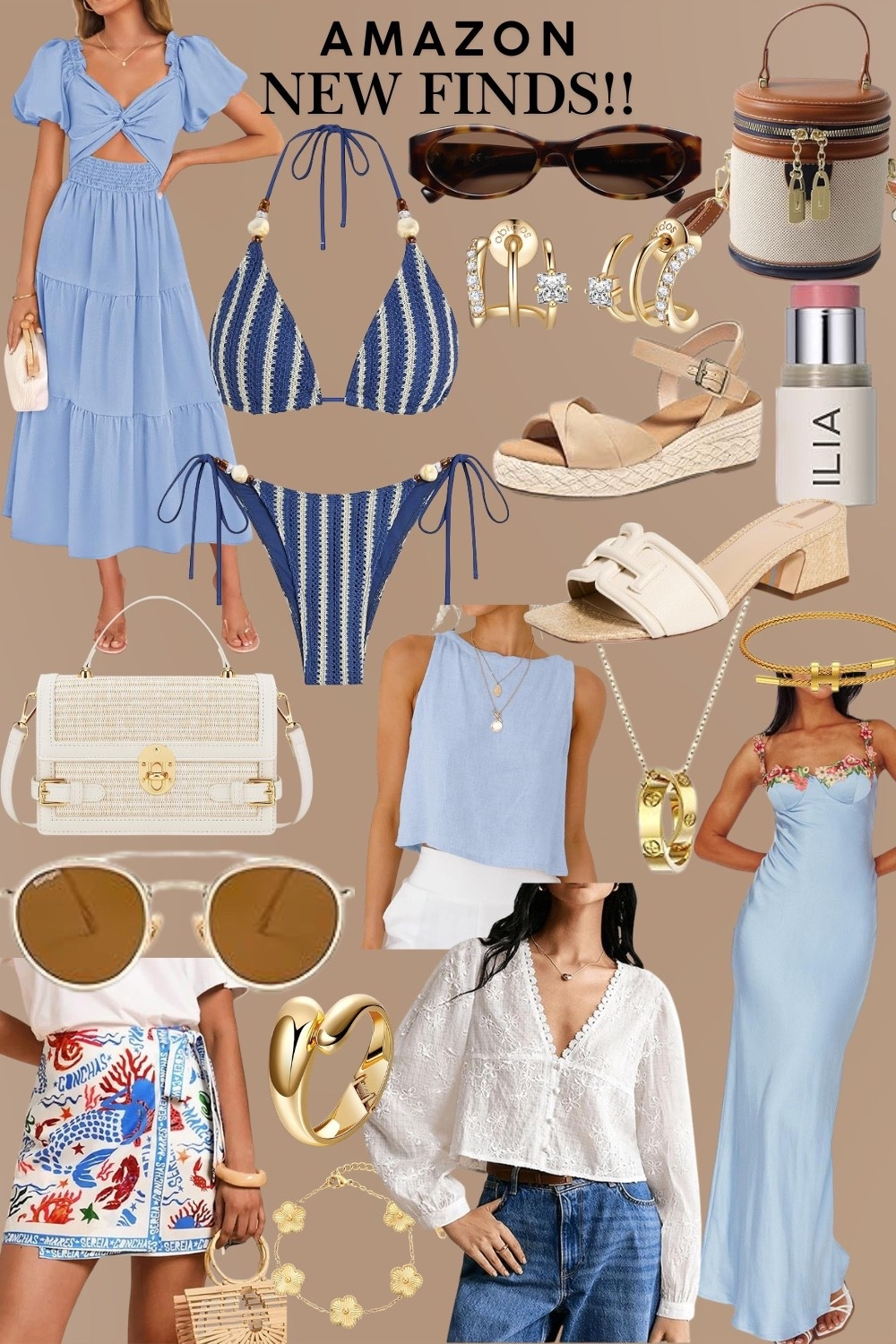 New Spring fashion from Amazon - Affordable pieces to liven up your Spring wardrobe ☀️🌸💙


#Amazon fashion
#amazon finds 
#affordable fashion 
#spring break outfit
#spring break fashion
#amazon sunglasses
#round metal sunglasses 
#retro sunglasses
#oversized sunglasses 
#blue dress
#two piece set  
#rattan handbag
#shoulder bag
#white purse   
#navy textured bikini 
#crochet bikini
#tie string bikini 
#ilia cheek tint 
#bucket purse
#mini handbag
#mini bag 
#maxi dress 
#easter fashion
#easter shoes 
#easter dress women 
#sundress  
#summer dress  
#free people dupe
#casual top   
#slide sandals
#platform sandals
#cream sandals 
#neutral sandals 
#flat sandals 
#satin maxis dress 
#blue fashion finds 
#spring handbag 
#gold plated earrings
#platform wedge sandals
#pendant necklace 
#white lace blouse 
#wrap tie mini skirt 
#summer fashion
#clover bracelet
#fashion inspo
#outfit idea 
#weekend outfit
#weekend style
#date night outfit
#date night style
#girls night in
#casual style
#mom outfit
#mom style
#day date outfit
#wine tasting outfit
#napa outfit 
#spring fashion 
#travel outfit
#travel fashion
#city outfit
#office fashion inspo
#office outfit 
#workwear 
#vacation fashion
#vacation outfit 
#beach outfit
#beach fashion
#business casual 
#ootd  #LTKSpringSale 


#LTKSaleAlert #LTKootd #LTKSwim