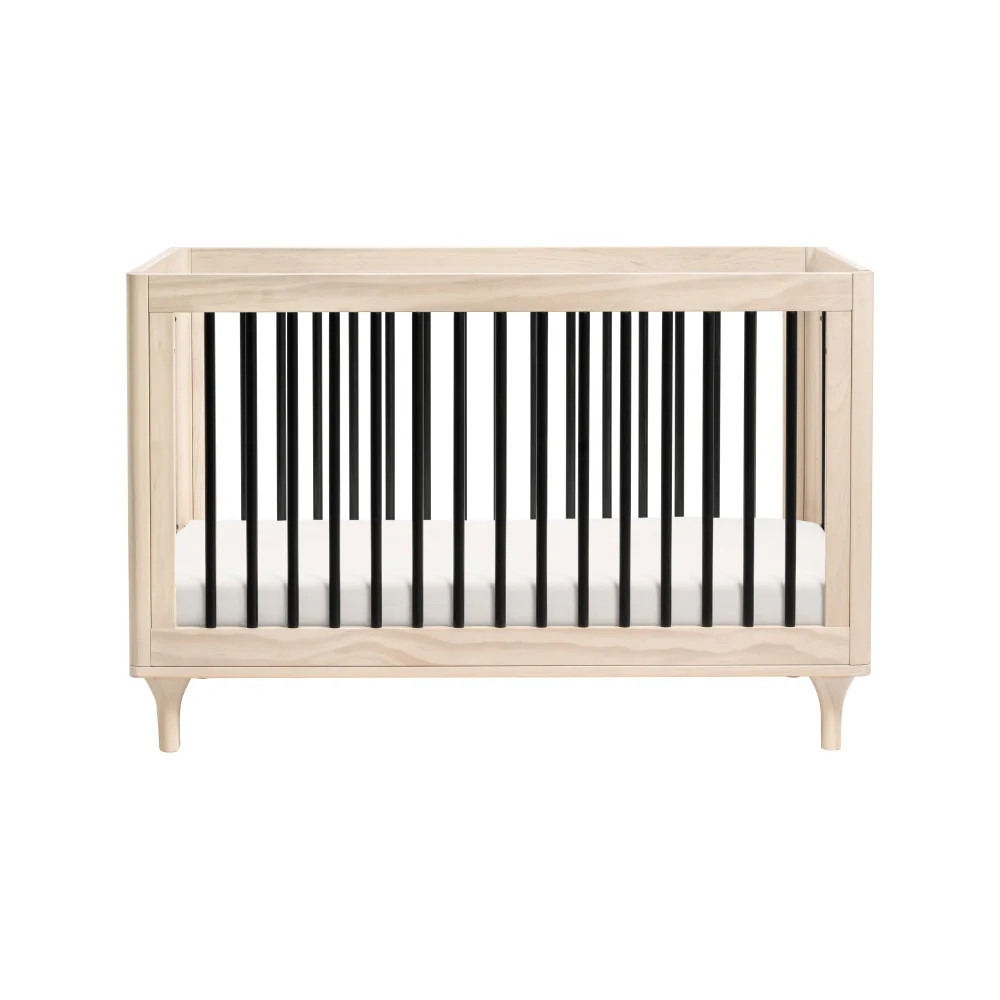 Babyletto Lolly 3-in-1 Convertible Crib - Washed Natural / Black | REBEL (formerly Rebelstork)