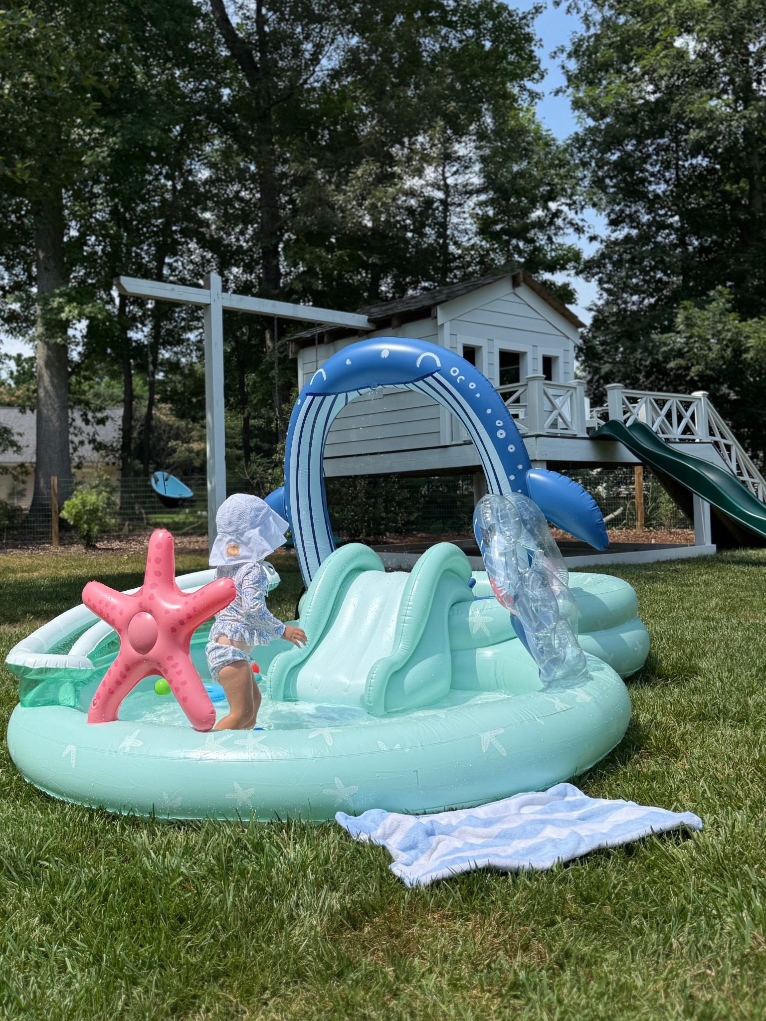 Sweetest little kiddie pool 🐳 

#LTKSeasonal #LTKKids #LTKBaby