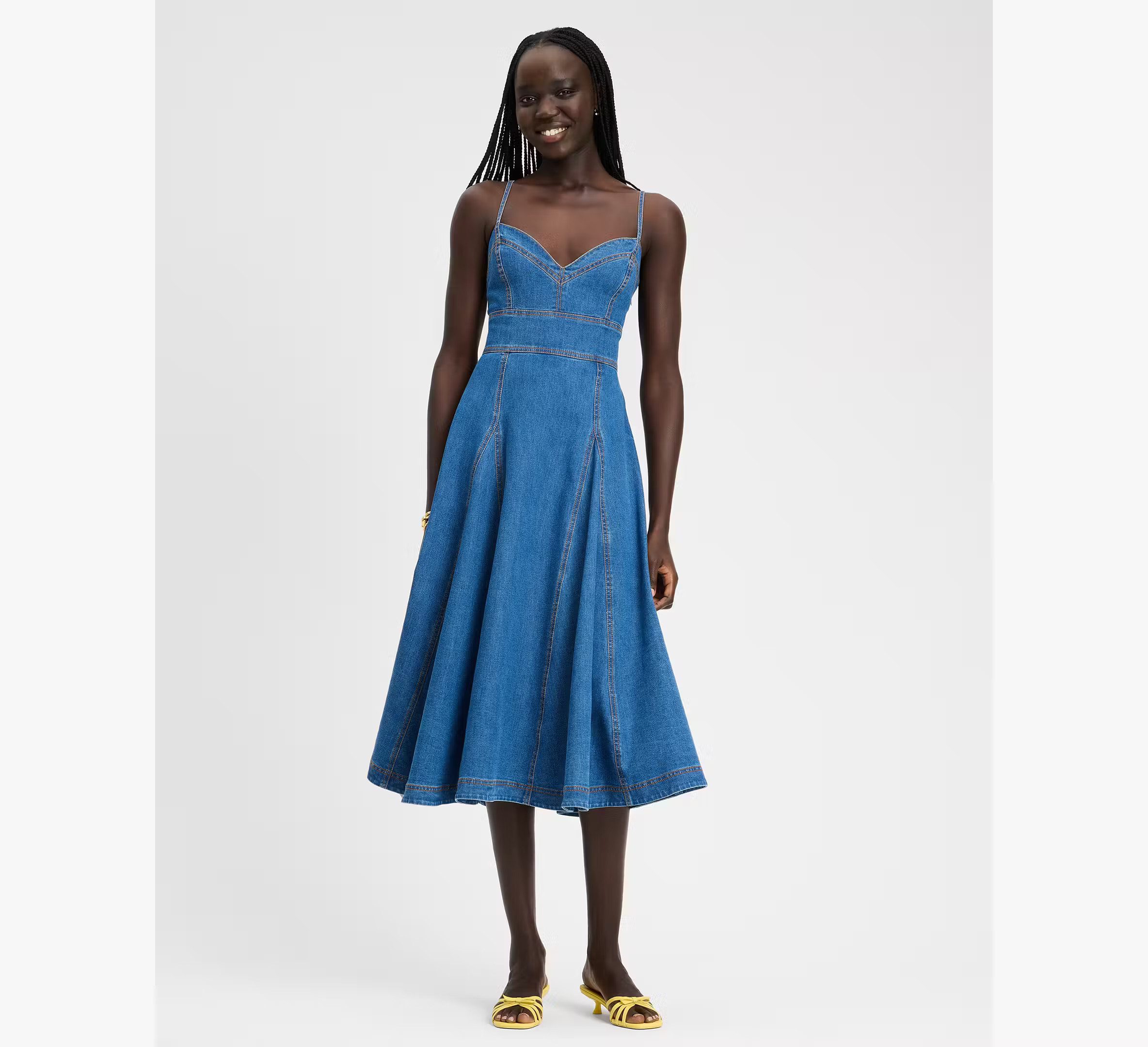 Kate Spade Denim Midi Dress, Dark Indigo - 0 | Kate Spade (US)