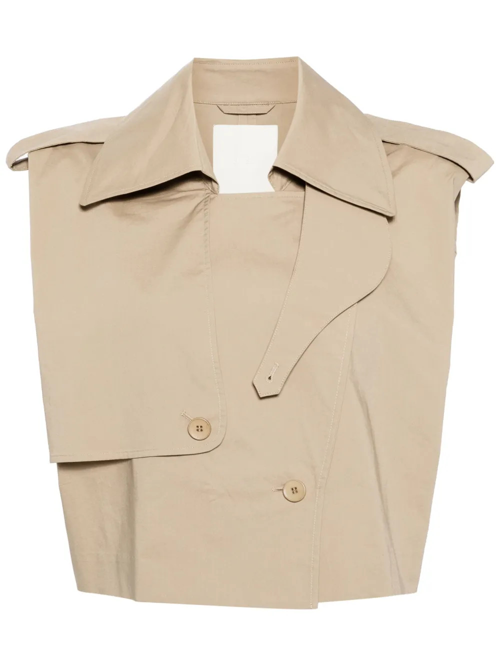 JNBY double-breasted Trench Vest | Brown | FARFETCH | Farfetch Global