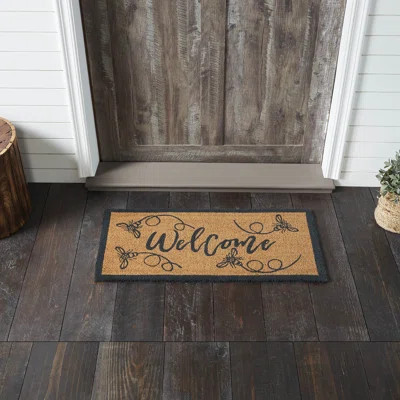Buzzy Bees Coir Welcome Rug Rect 17x36 | Wayfair North America