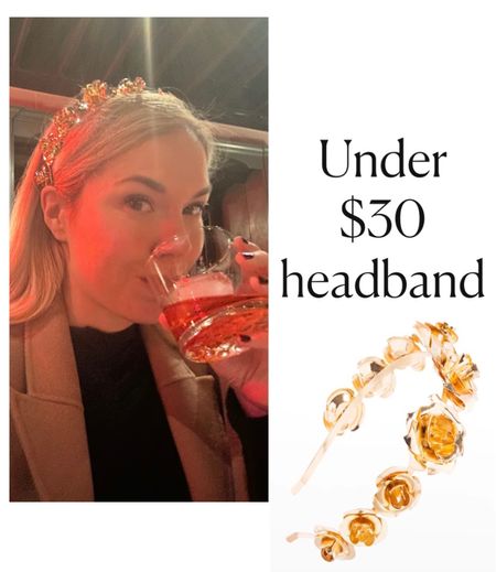 Gold headband 
Headband 

#LTKFind #LTKSeasonal #LTKunder50