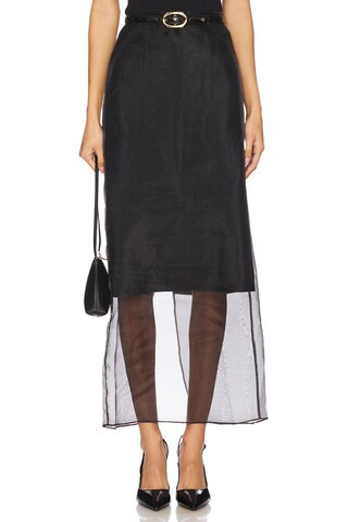 Rag & Bone Annebet Organza Skirt in Black from Revolve.com | Revolve Clothing (Global)