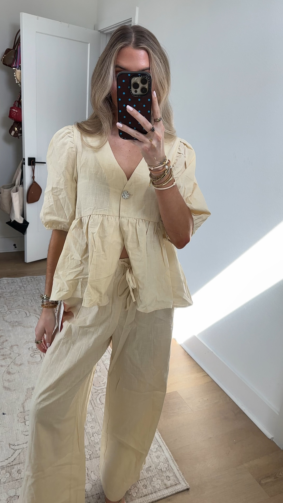 Amazon size small Tankaneo Womens 2 Piece Linen Sets Summer Vacation Outfits V Neck Puff Sleeve Babydoll Tops Wide Leg Pants Matching Sets

#LTKootd #LTKSaleAlert #LTKSeasonal