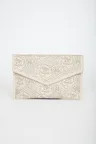Looking So Rosy Taupe Laser Cut Envelope Clutch | Lulus (US)