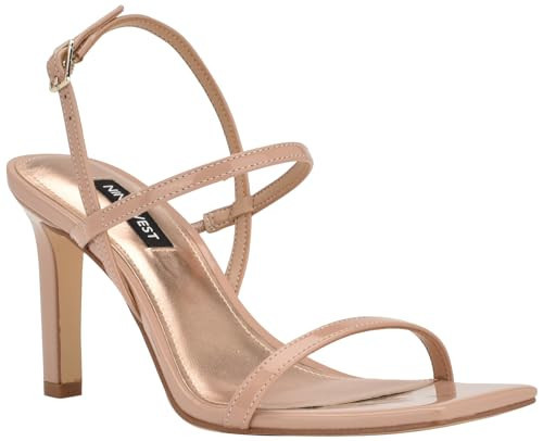 Nine West Women's Olah3 Heeled Sandal, Barely Nude 110, 9.5 | Amazon (US)