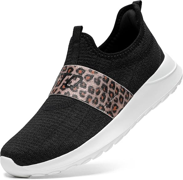 STQ Womens Slip on Sneakers Arch Support Walking Shoes Laceless Tennis Shoes for Workout Gym     ... | Amazon (US)