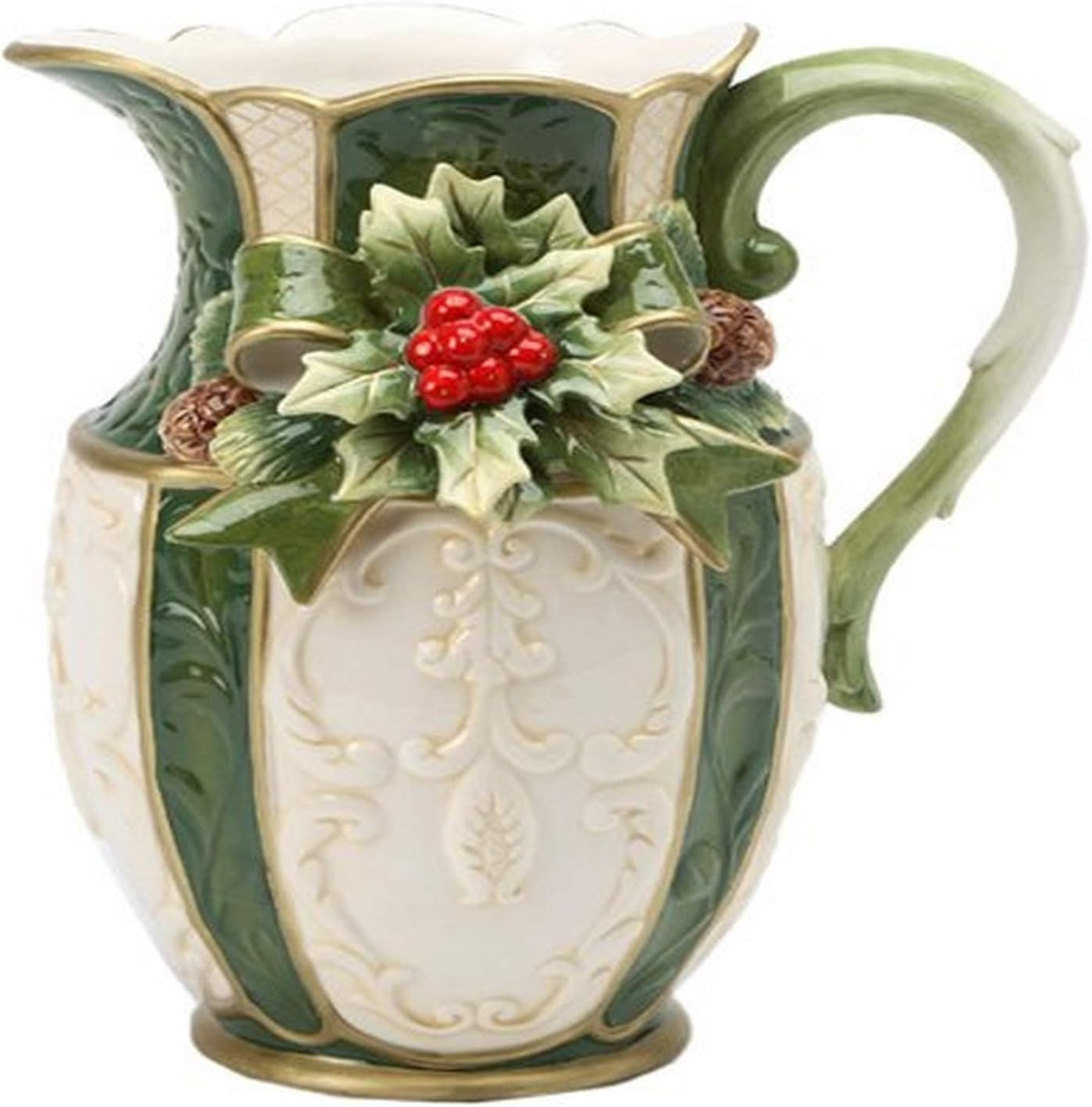 Cosmos Emerald Holiday Holly 40-Oz. Pitcher | Amazon (US)