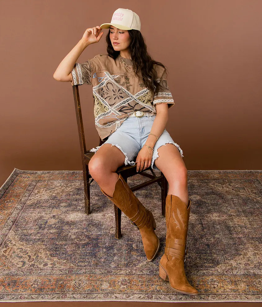 Washed Crochet Top | Buckle