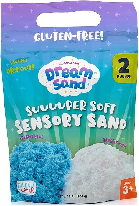 Chuckle & Roar Sensory Dream Sand Bulk 2lb Container – Gluten-Free, Never-Drying Super Soft Sen... | Amazon (US)
