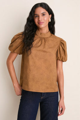Caramel Floral Gigi Blouse | Tuckernuck (US)