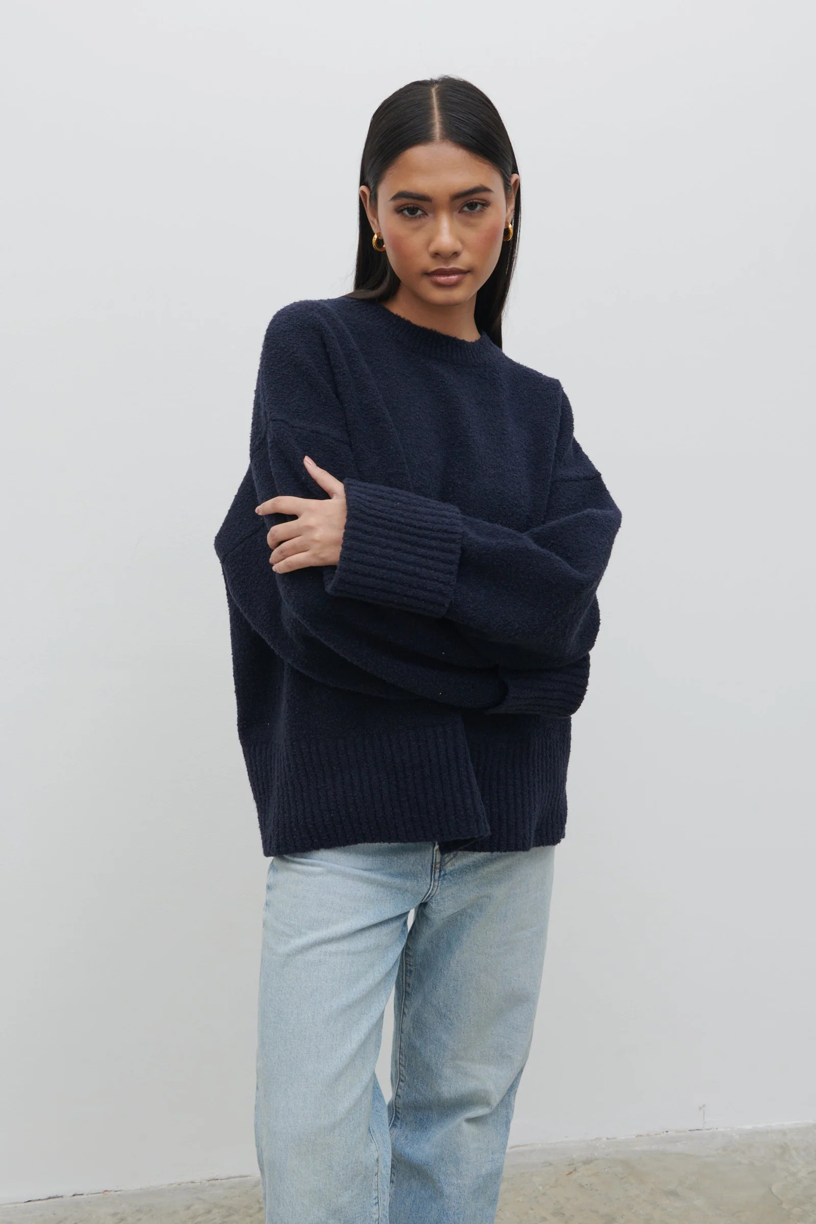 Camille Oversized Borg Jumper | Pretty Lavish (UK)