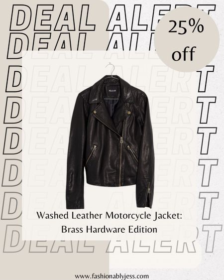Cutest washed motorcycle jacket now 23% off! So cute for the fall outfits 

Fall outfit, fall style, teacher outfit, work outfit, concert outfit, night out 

#LTKstyletip #LTKfindsunder100 #LTKsalealert