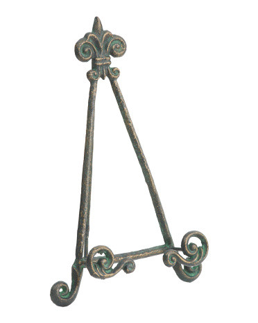 15x9.5x3 Cast Iron Fleur De Lis Large Easel | TJ Maxx