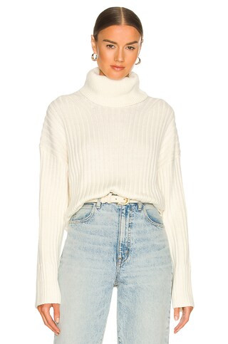 L'Academie Amias Turtleneck in Ivory from Revolve.com | Revolve Clothing (Global)