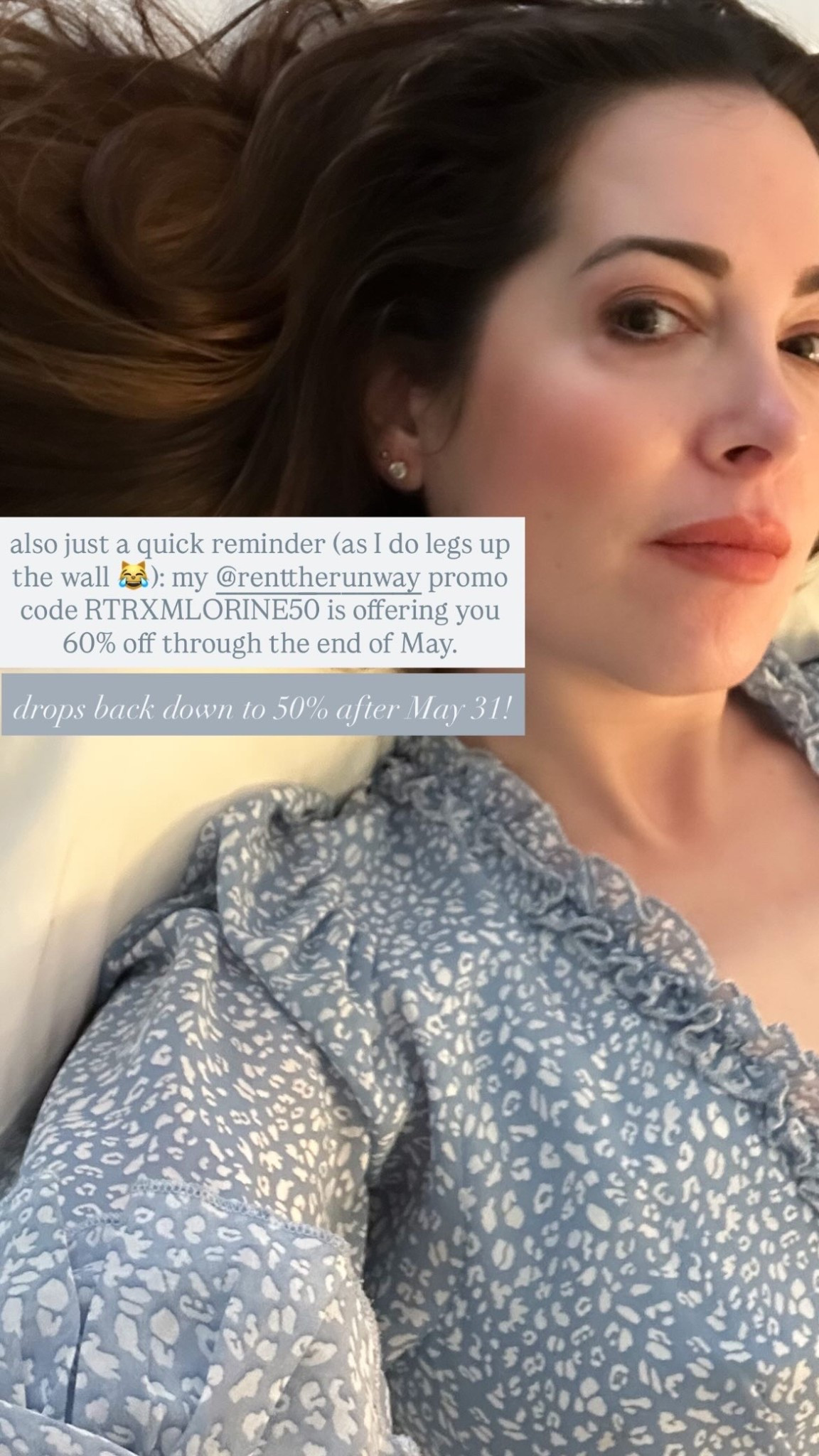 also just a quick reminder (as I do legs up the wall 😹): my @renttherunway promo code RTRXMLORINE50 is offering you 60% off through the end of May.  drops back down to 50% after May 31!

#LTKdayinmylife #LTKSaleAlert #LTKTravel