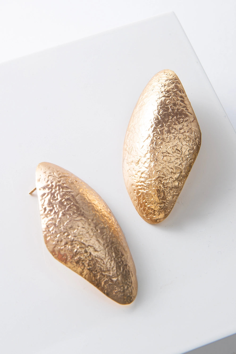 Textured Statement Earrings, Gold | Noonday