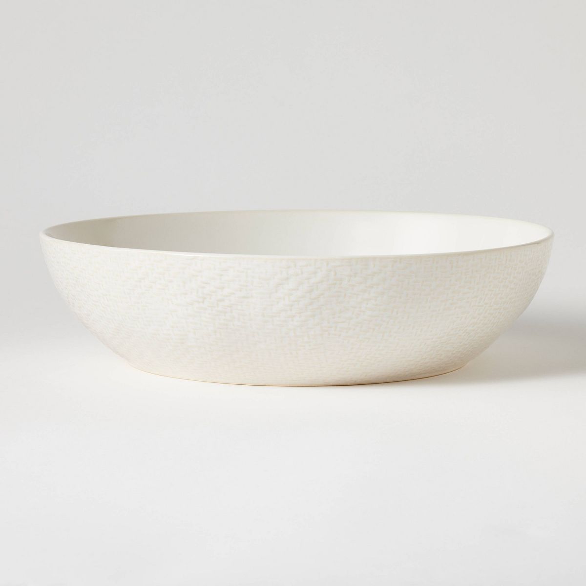 Stoneware Ceramic Round Serving Bowl Cream - Threshold™ designed with Studio McGee | Target