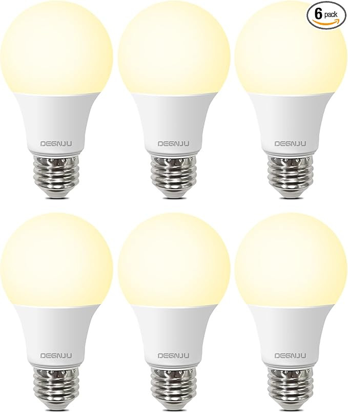 LED Light Bulbs 60W Equivalent, A19 Light Bulb Soft White 2700K 800LM 8 Watt, Non-Dimmable Standa... | Amazon (US)