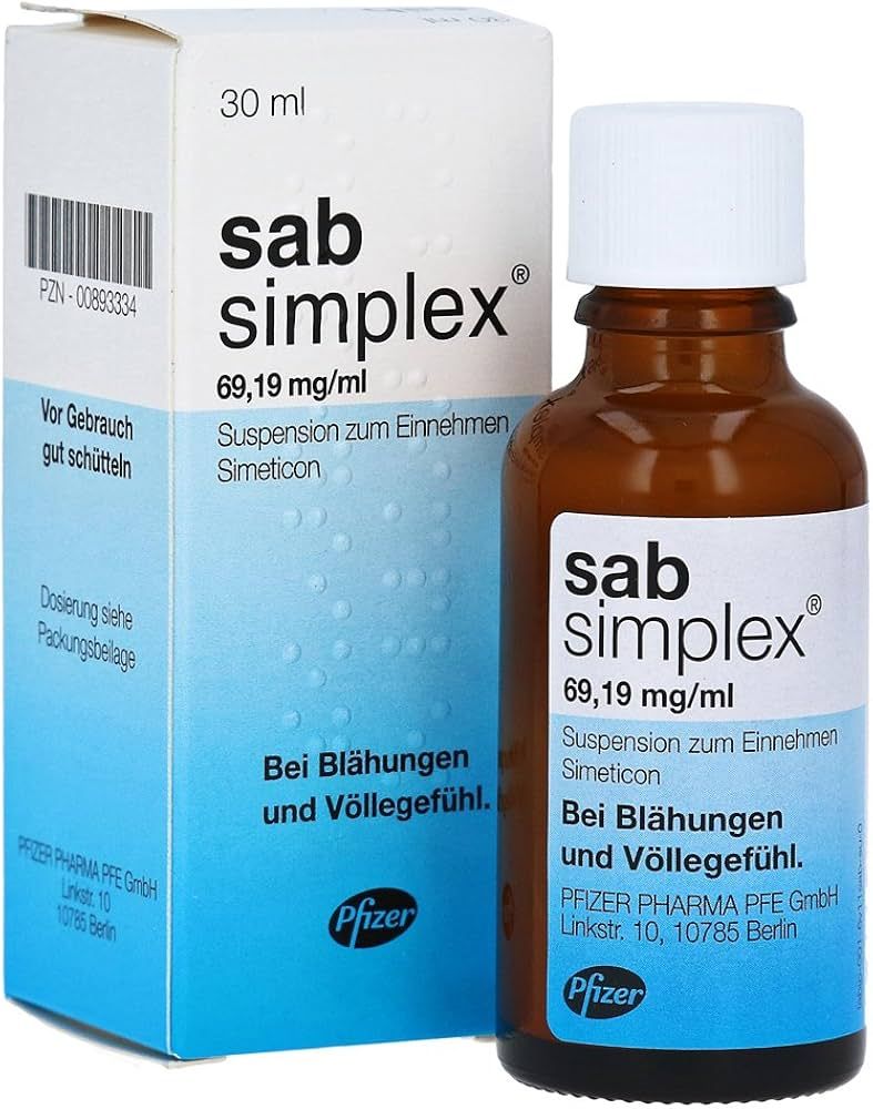 kohlpharma GmbH Darmbeschwerden sab simplex Suspension, Tabletten, Tropfen | Amazon (DE)