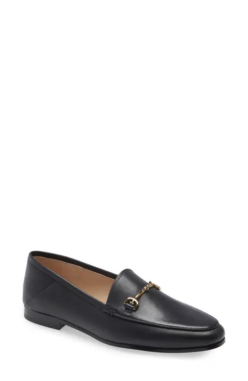 Sam Edelman Loraine Bit Loafer in Black/Black Leather at Nordstrom, Size 13 | Nordstrom