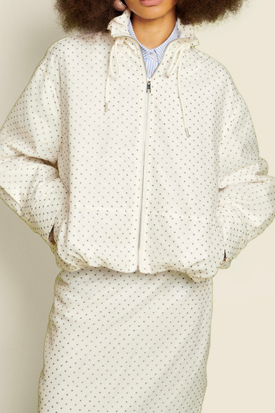 Ghospell Spira Polka Dot Zip-Up Jacket | Urban Outfitters (US and RoW)