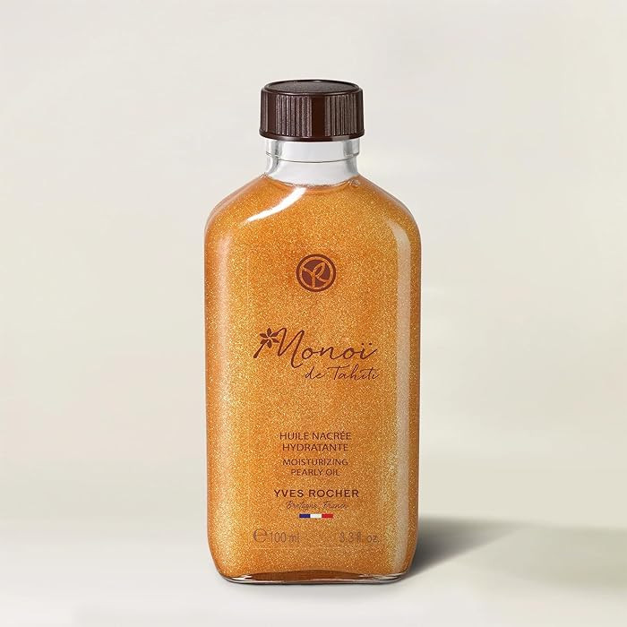 Yves Rocher Monoï de Tahiti Monoi Moisturizing Pearly Body Shimmering Oil Summer Collection 100 ... | Amazon (US)