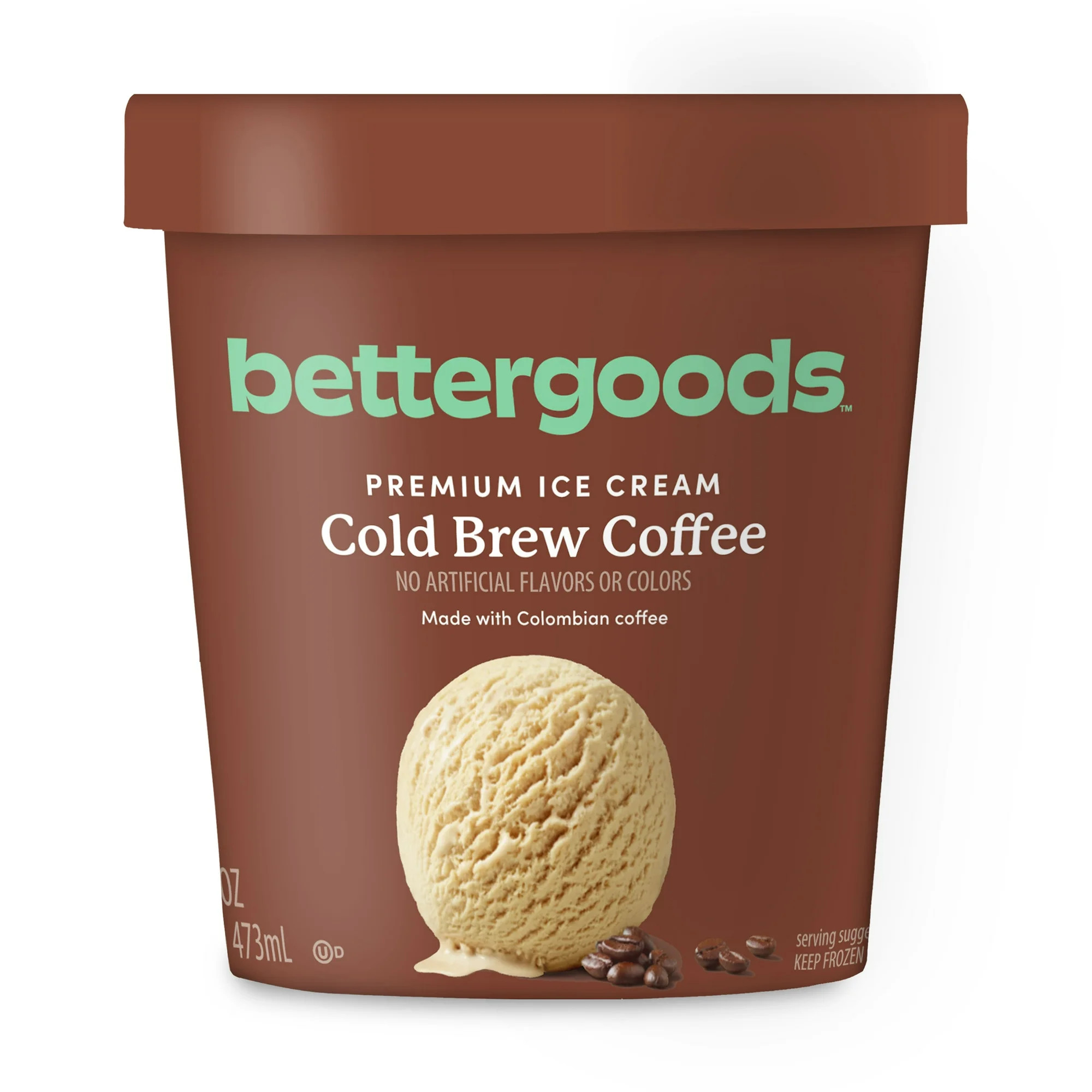 bettergoods Cold Brew Coffee Premium Ice Cream, 16 fl oz - Walmart.com | Walmart (US)