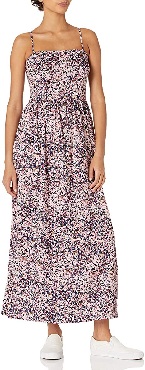 Amazon Brand - Goodthreads Women's Georgette Smock-Back Cami Maxi Dress | Amazon (US)