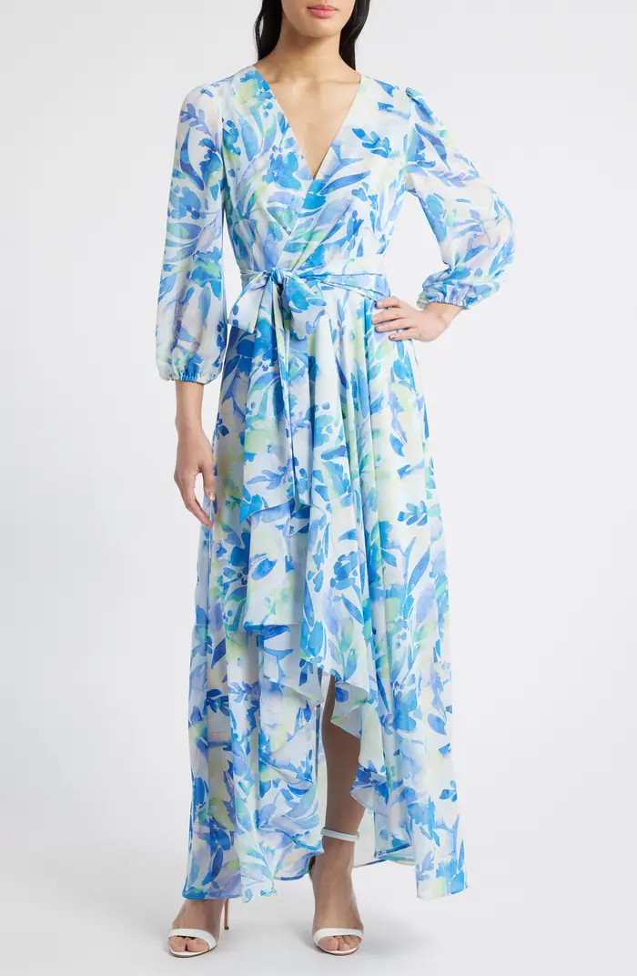 Eliza J Floral Print Long Sleeve Maxi Dress | Nordstrom | Nordstrom