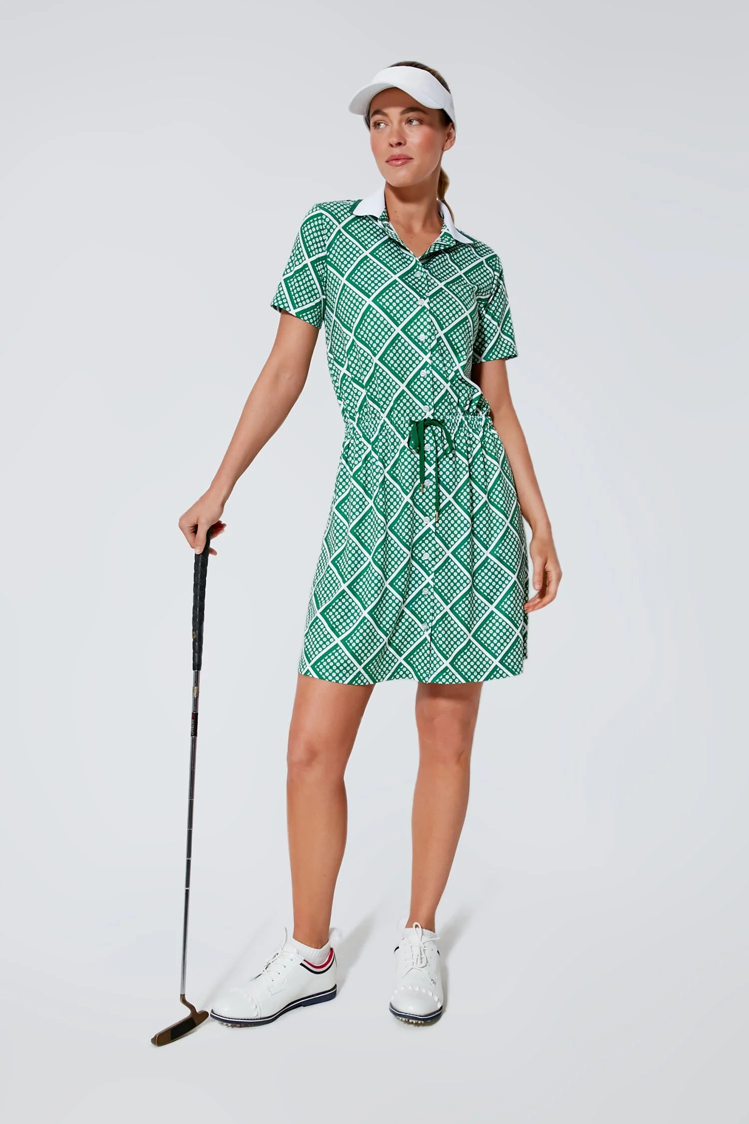 Black Dahlia Short Sleeve Polo Golf Dress | Tuckernuck (US)