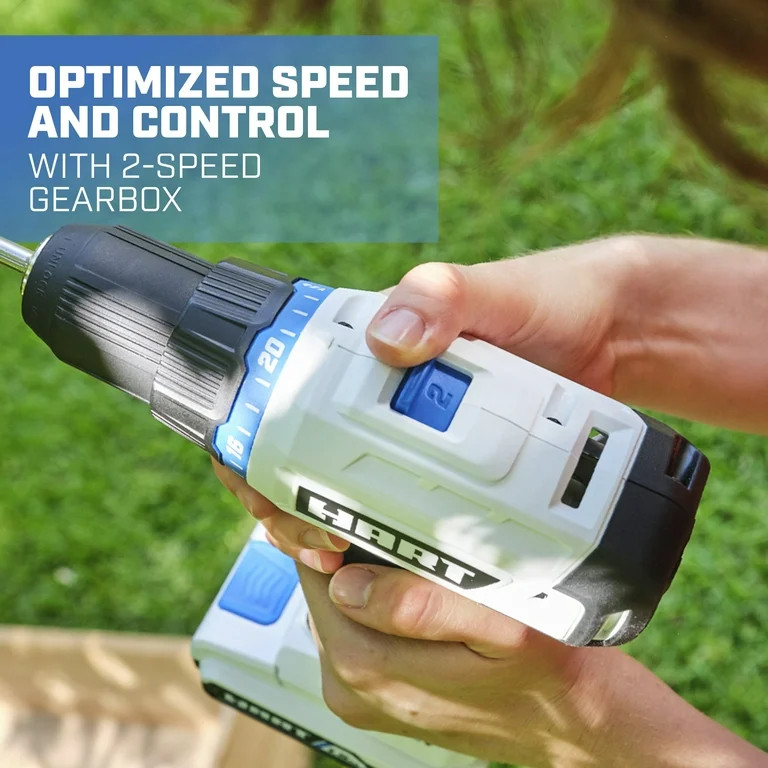 HART 20-Volt 4-Tool Battery-Powered Combo Kit, (2) 1.5Ah Lithium-Ion Batteries | Walmart (US)