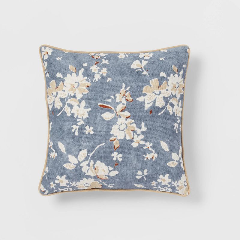 Floral Printed Square Throw Pillow - Threshold™ | Target
