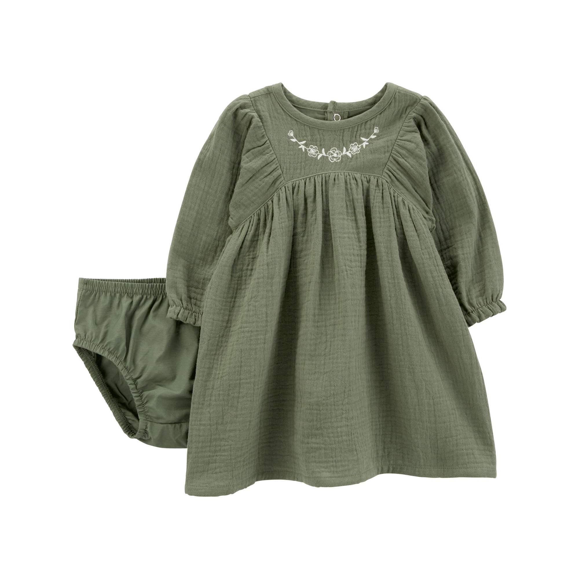 Carter's Child of Mine Baby Girl Dress, 2-Piece, Sizes 0/3-24 Months | Walmart (US)