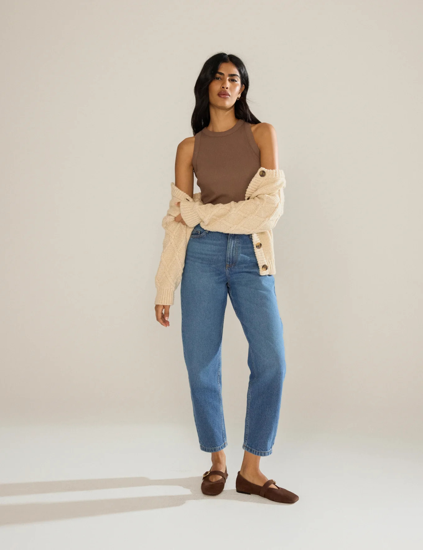 Blue High Rise Putney Barrel Leg Jeans | Nobody's Child