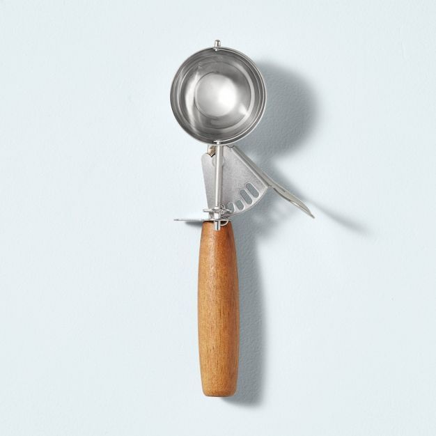 Wood & Stainless Steel Ice Cream Trigger Scoop - Hearth & Hand™ with Magnolia | Target