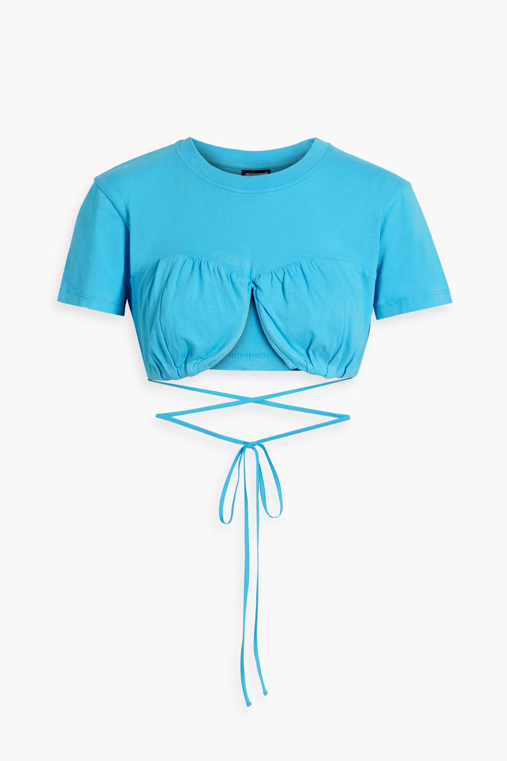 Baci cropped underwired cotton-jersey T-shirt | The Outnet (US and CA)