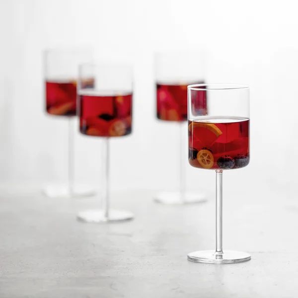 Modo 14.9 oz. Crystal Red Wine Glass (Set of 4) | Wayfair North America
