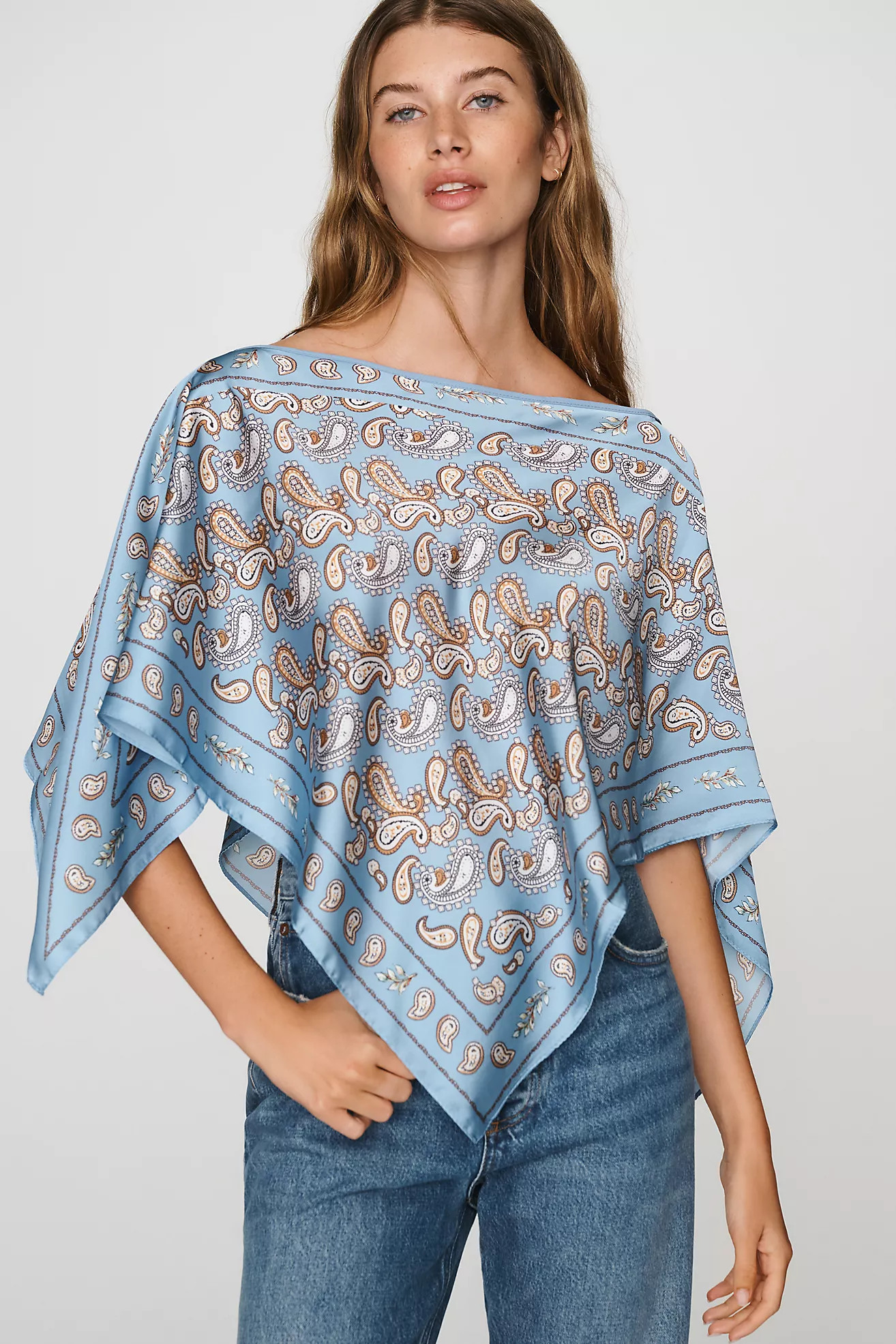By Anthropologie Printed Scarf Poncho | Anthropologie (US)