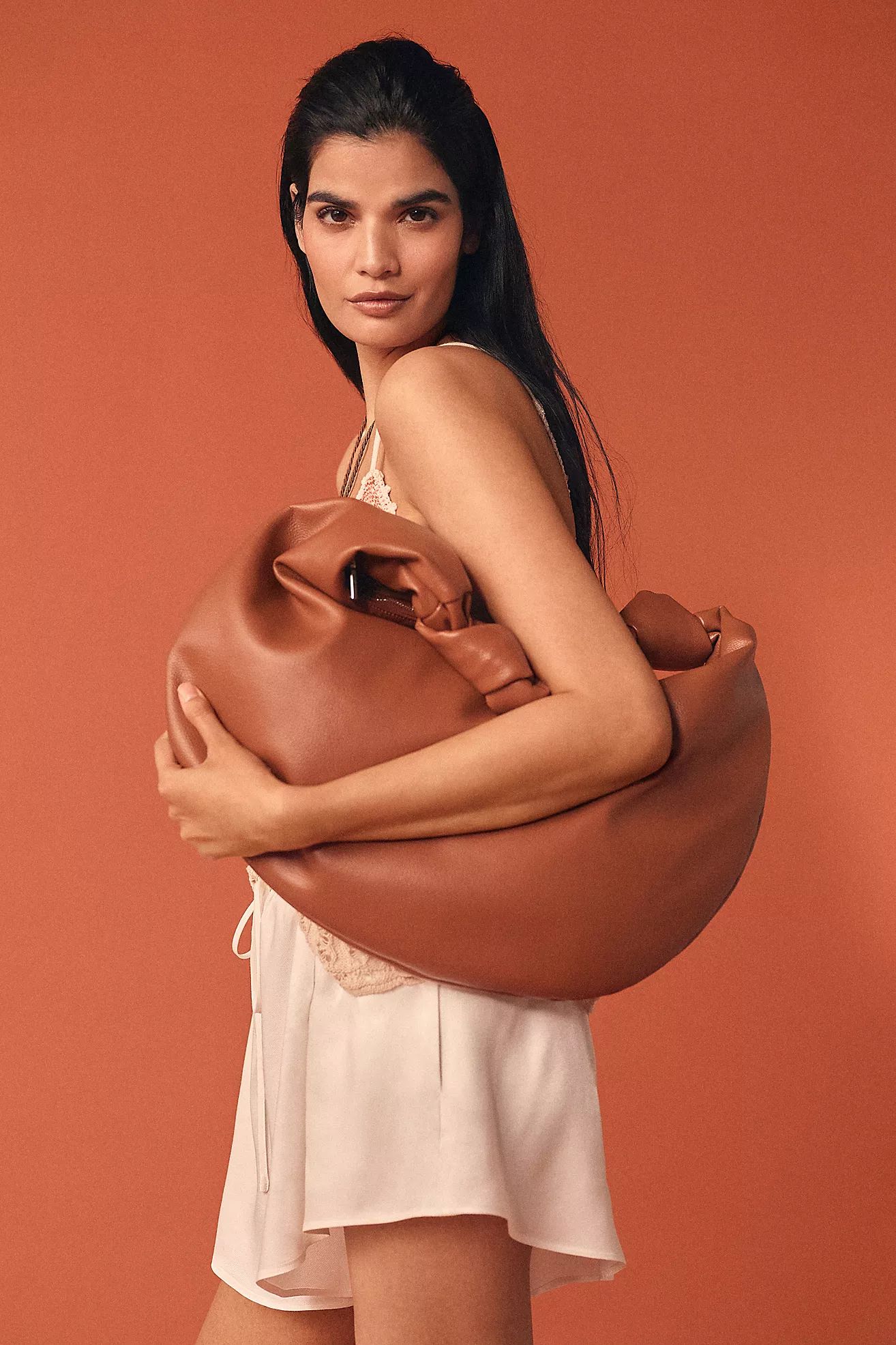 The Brigitte Satchel by Melie Bianco x Anthropologie: Double-Knot Oversized Edition | Anthropologie (US)