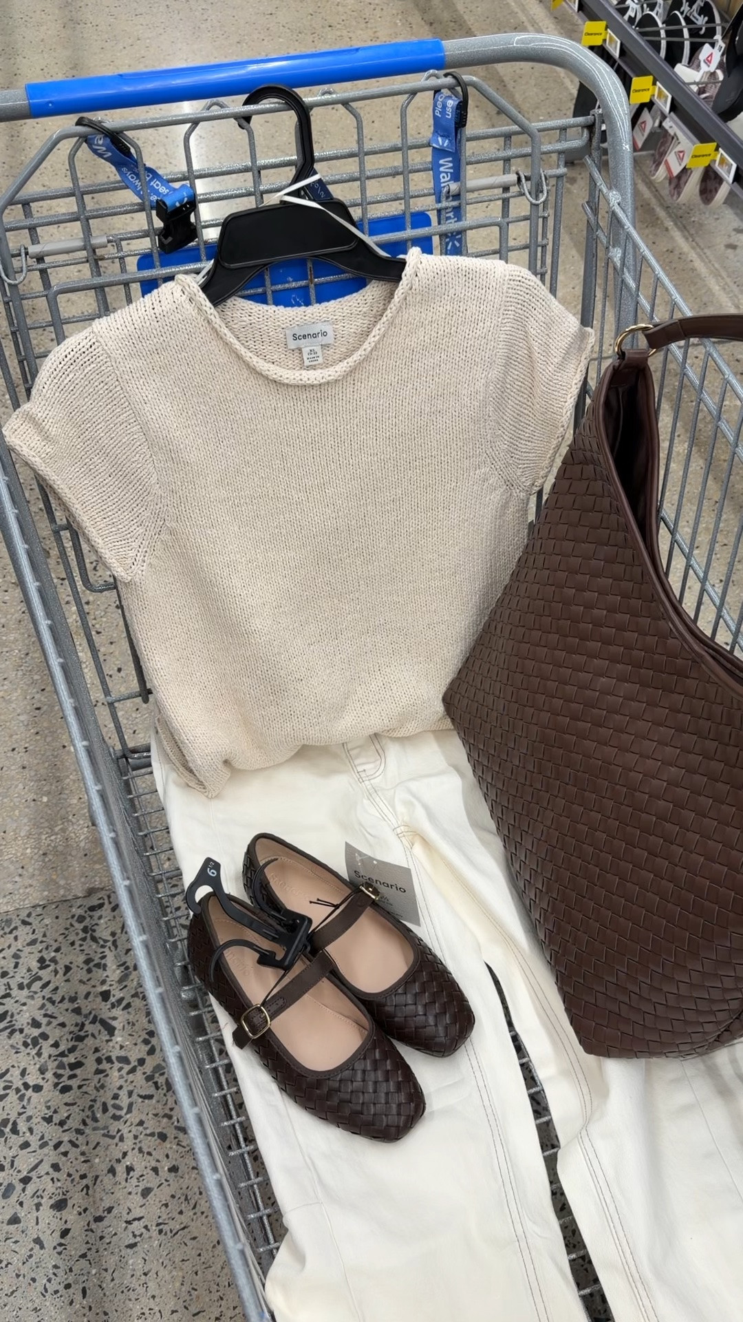Walmart end of summer, pre fall outfit idea with this new Scenario sweater tee that’s finally online! Comes in several colors. #walmartfashion