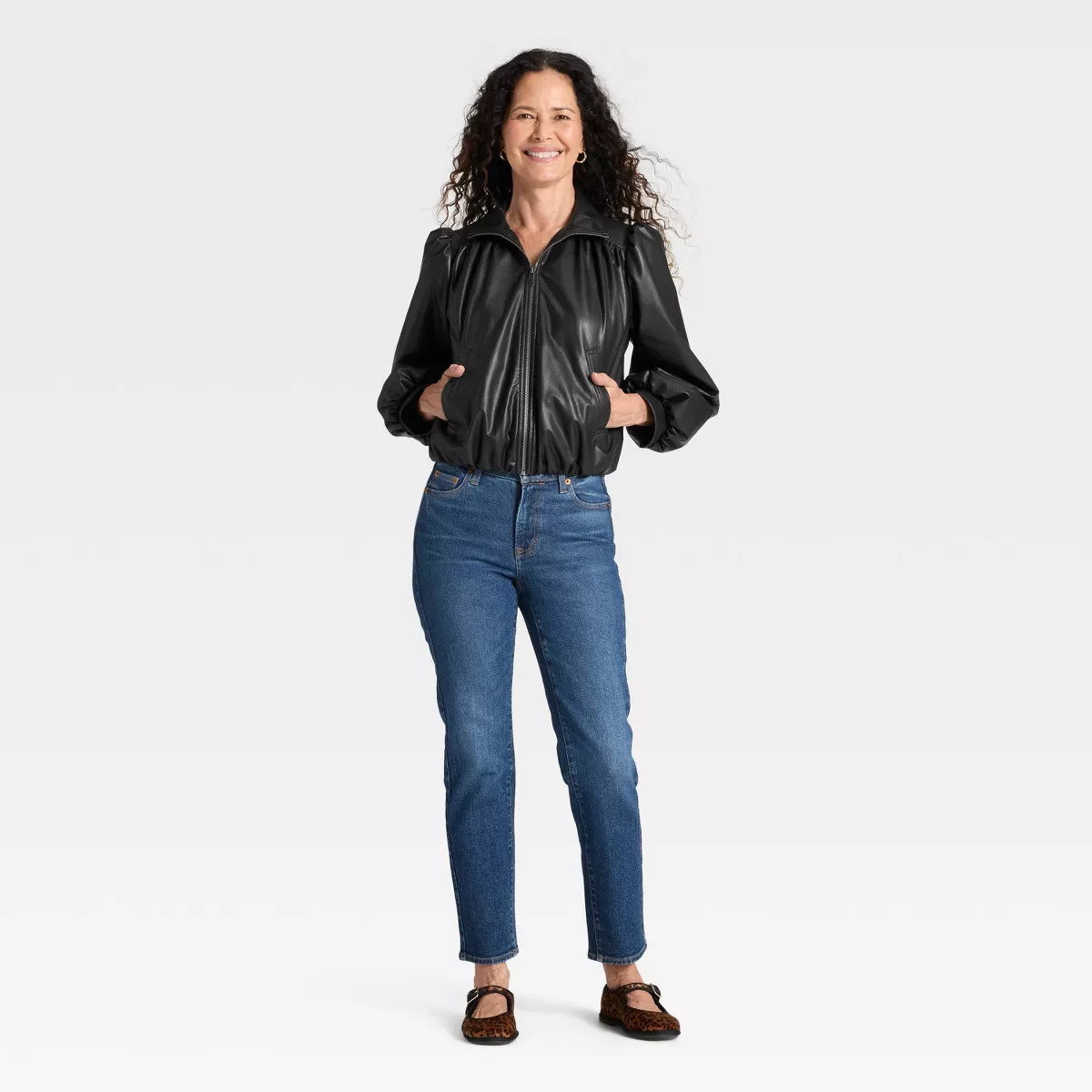 Women's Gathered Bomber Jacket - Universal Thread™ | Target