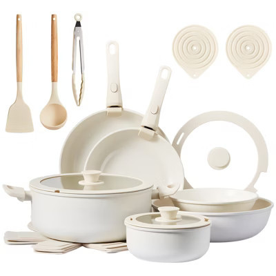 ROVSUN 22 Pcs Nonstick Pots and Pans Set,Aluminum Kitchen Cookware Set w/Detachable Handle, RV Kitchen Set, Dishwasher Safe, PFAS PFOA & PFOS Free | Target