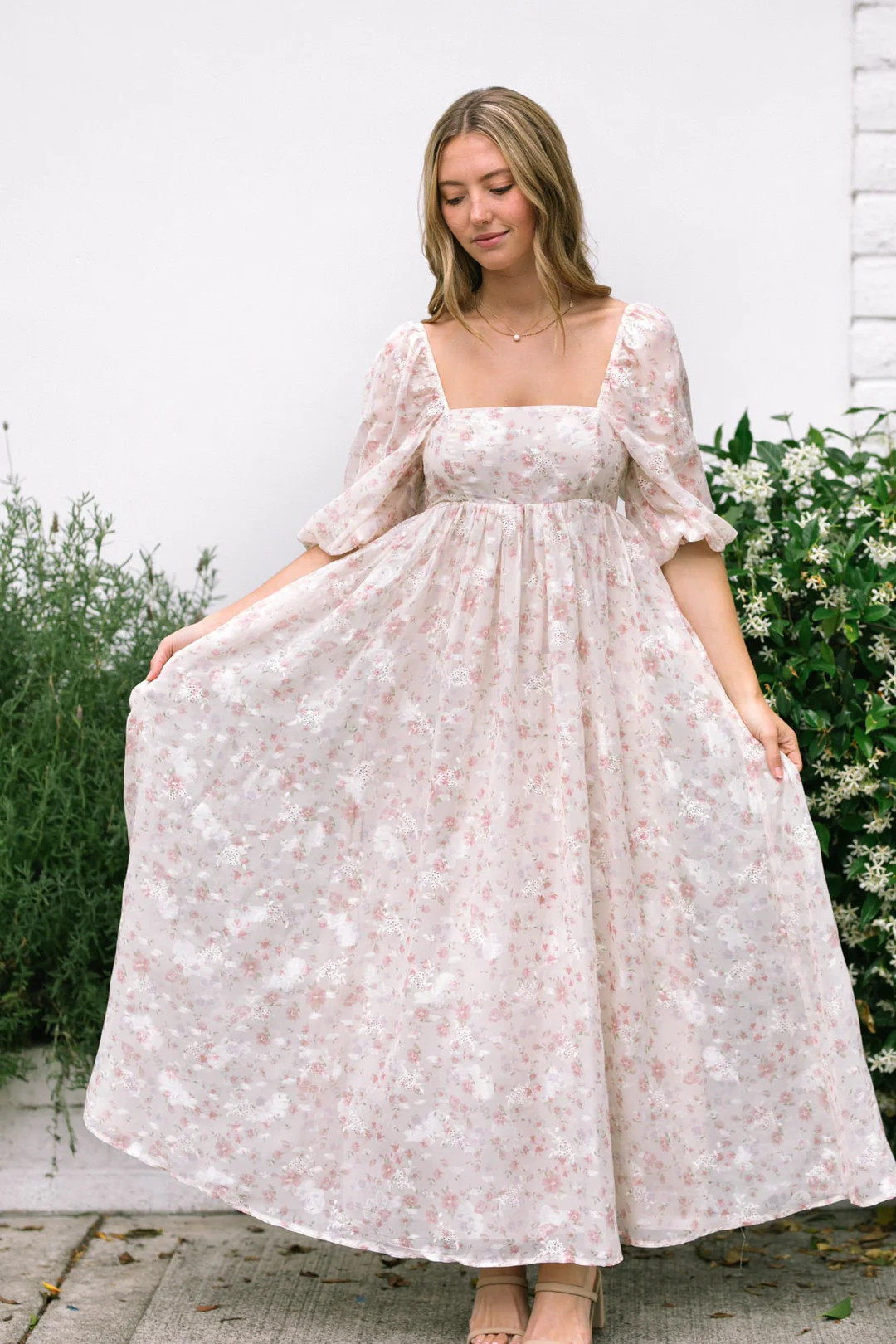 Mandy Babydoll Maxi Dress | Morning Lavender